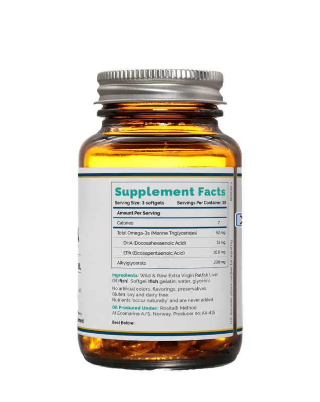 Rosita Ratfish Liver Oil (RFO) 90 softgels
